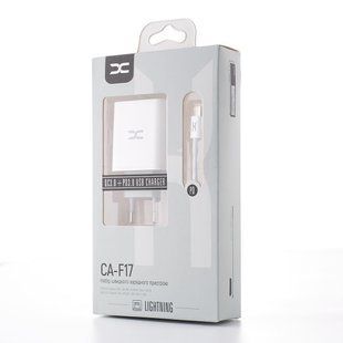 Зарядний пристрій (комплект з кабелем Type-C - Type-C) USB+USB-C (DC CA-F17) Білий 1835175347 фото