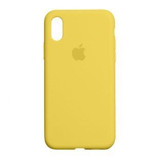 Силиконовый чехол для iPhone XR с закрытым низом желтый Mellow Yellow 51 Silicone Case Full (бампер) id_17998 фото