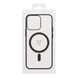 Прозорий чохол для iPhone 15 з MagSafe Color чорний (TPU+PC) id_17383 фото 2